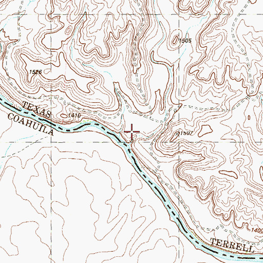 Topographic Map of Dryden Crossing, TX
