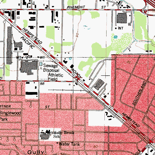 Topographic Map of Lois, TX