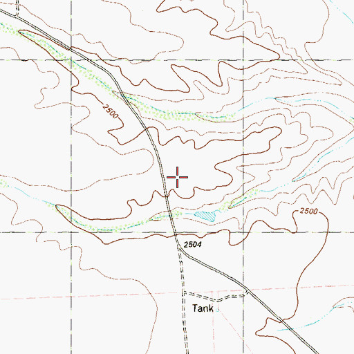 Topographic Map of Stuart Place, TX