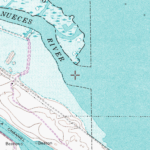 Topographic Map of Nueces River, TX
