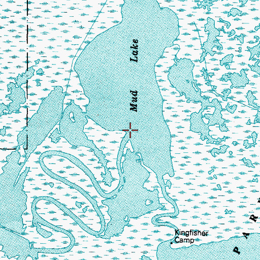 Topographic Map of Salt Bayou, TX