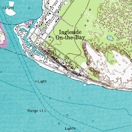Topographic Map of McGloins Bluff, TX