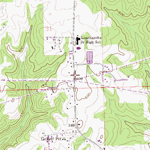 Topographic Map of Apostolic Church, AL