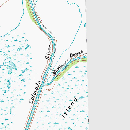 Topographic Map of Culver Cut, TX