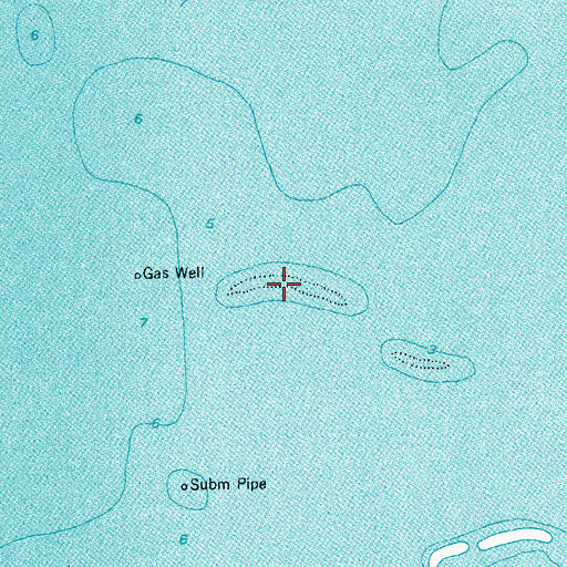 Topographic Map of Mack Reef, TX