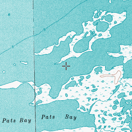 Topographic Map of Corey Cove, TX