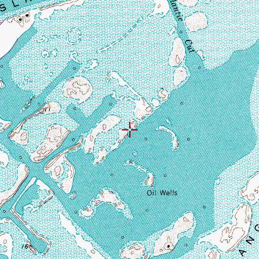 Topographic Map of Sinclair Cut, TX