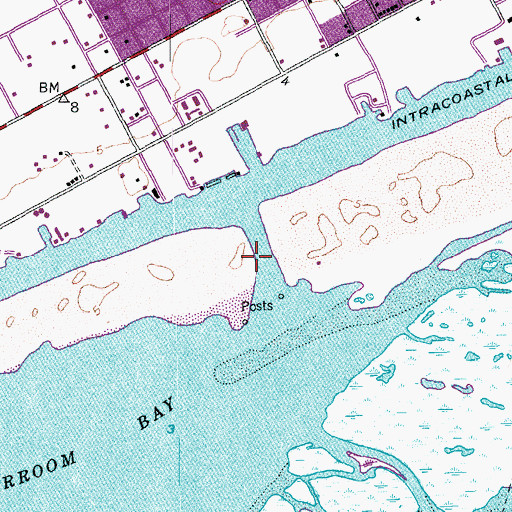 Topographic Map of Fishermans Cut, TX