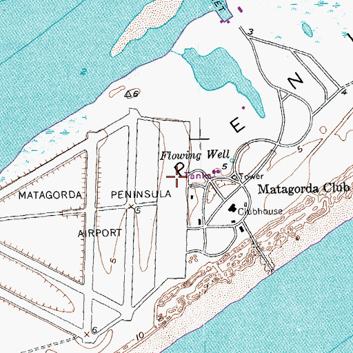 Topographic Map of Pierce Field, TX