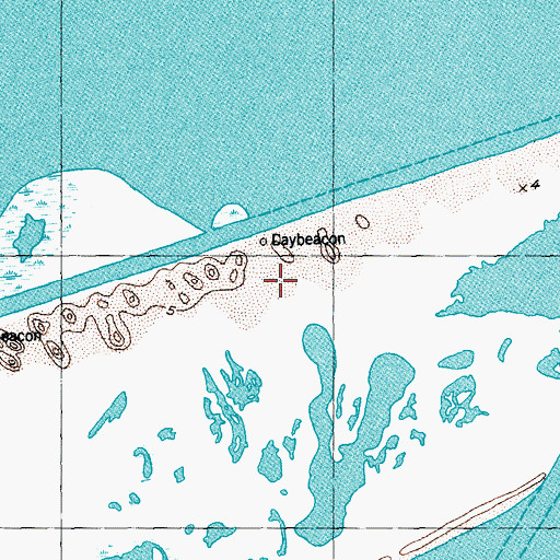 Topographic Map of Old Channel, TX