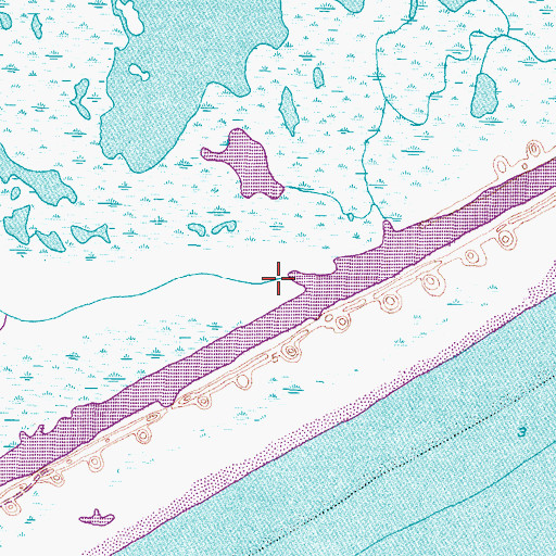 Topographic Map of Salt Bayou, TX