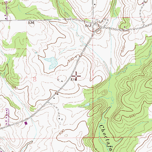 Topographic Map of Beehive School (historical), AL
