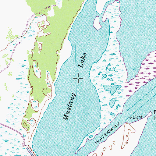 Topographic Map of McMullen Lake, TX