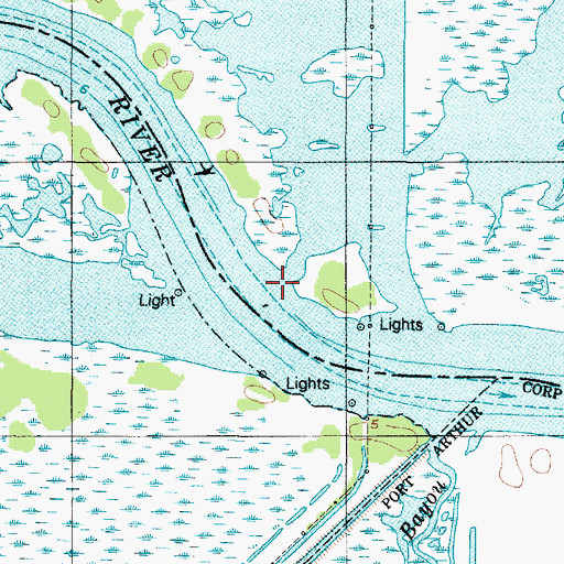 Topographic Map of Nig Bayou, TX