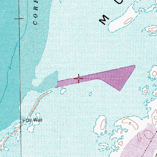 Topographic Map of Flato Cut, TX