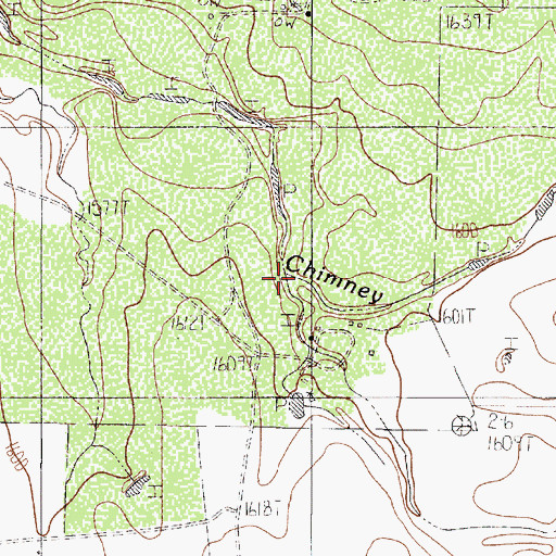 Topographic Map of Smoky Draw, TX