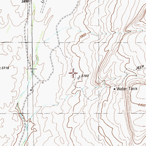 Topographic Map of Y E Spring, TX
