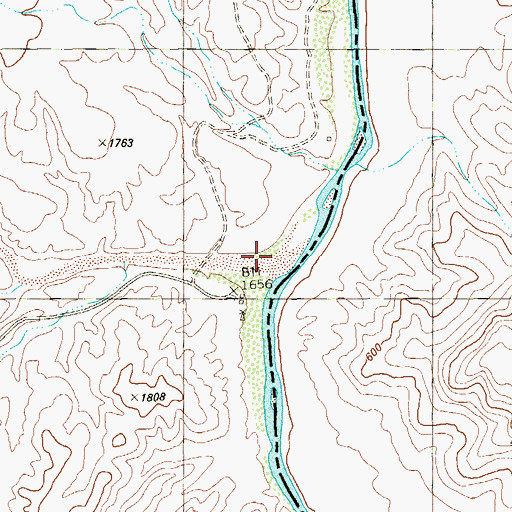 Topographic Map of Maravillas Canyon, TX