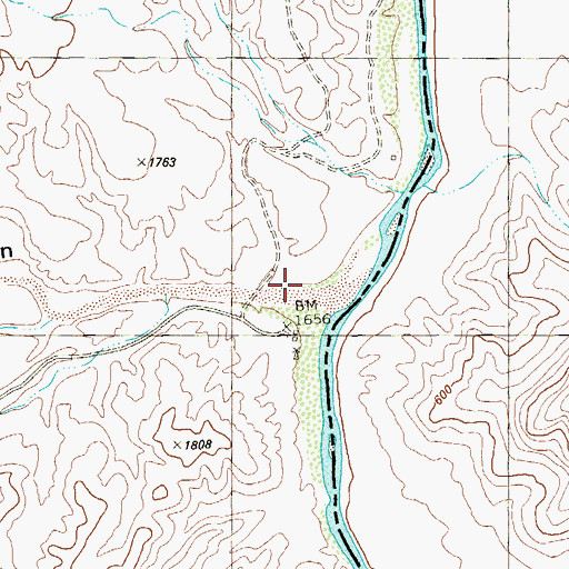 Topographic Map of Maravillas Creek, TX