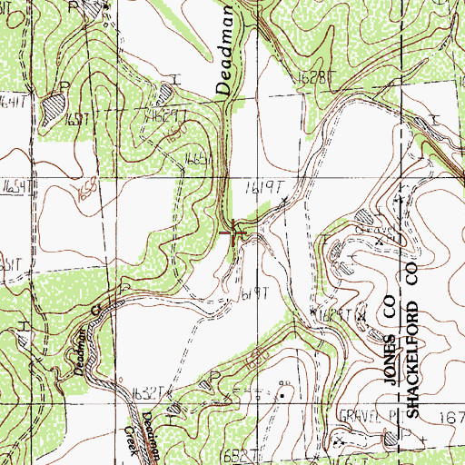 Topographic Map of Spring Creek, TX