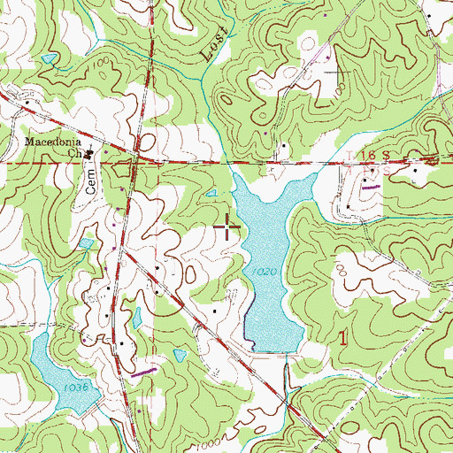 Topographic Map of Chewacla Lime Works (historical), AL