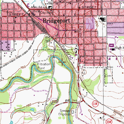 Topographic Map of Turkey Creek, TX