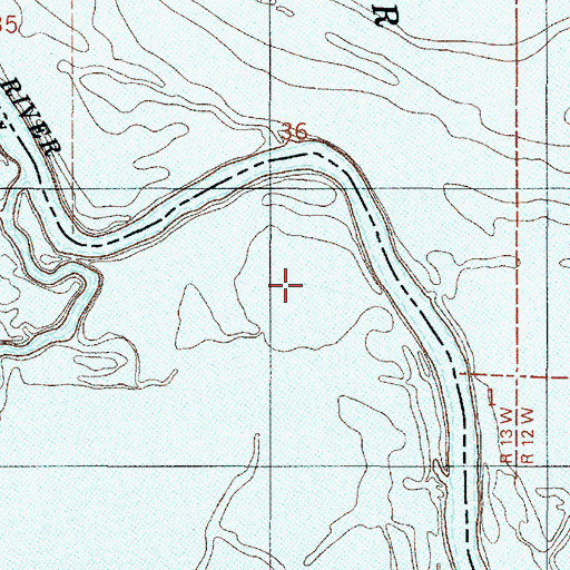 Topographic Map of Arthurs Lake, TX