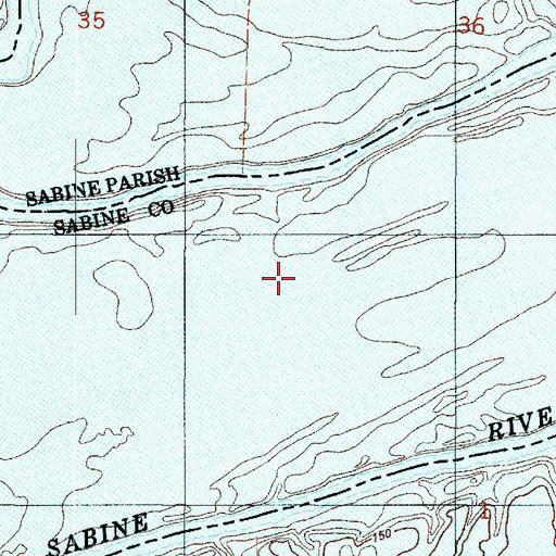 Topographic Map of Crane Pond (historical), TX