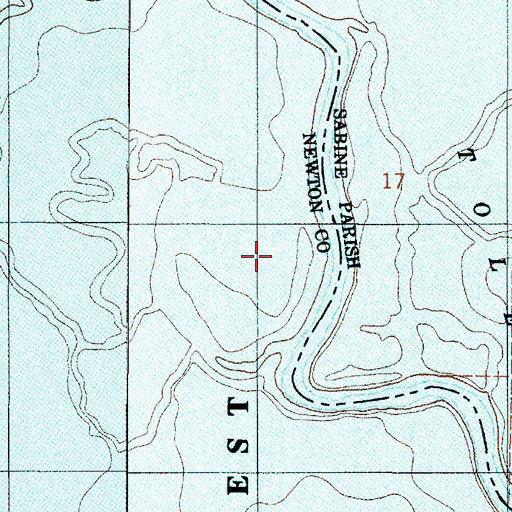 Topographic Map of Green Lake (historical), TX