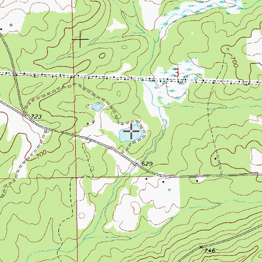 Topographic Map of Clements Pond, AL