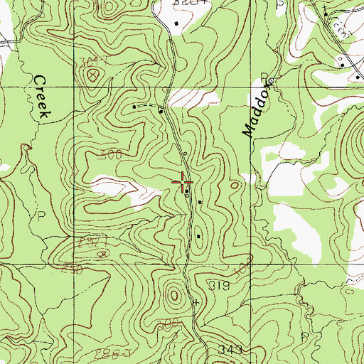 Topographic Map of Apostolic Church, TX