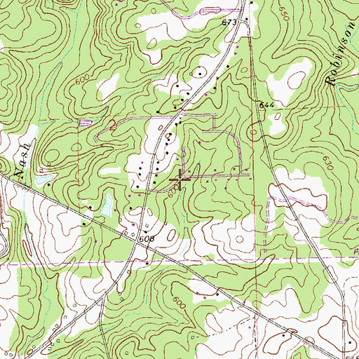Topographic Map of Colonial Acres, AL