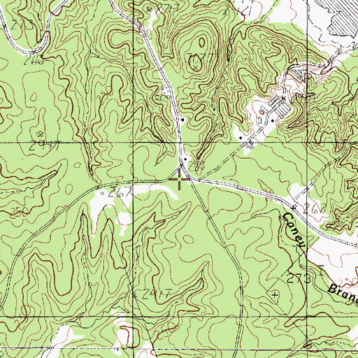 Topographic Map of Ashton School, TX