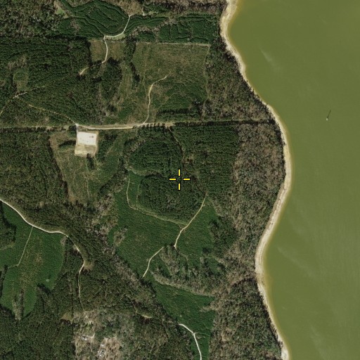 Aerial/Satellite Image of Baron Cemetery, TX