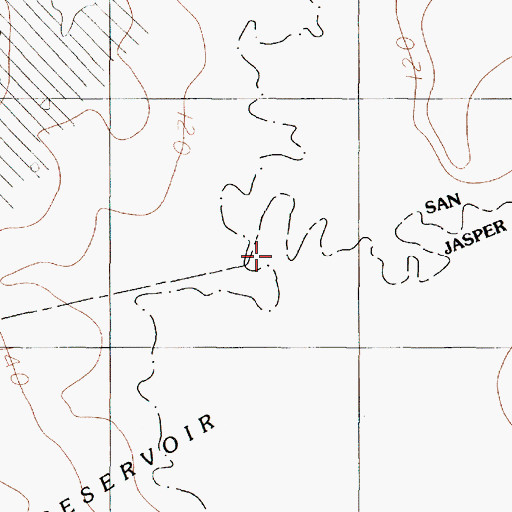 Topographic Map of Bear Creek, TX
