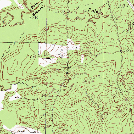 Topographic Map of Bethel Church, TX
