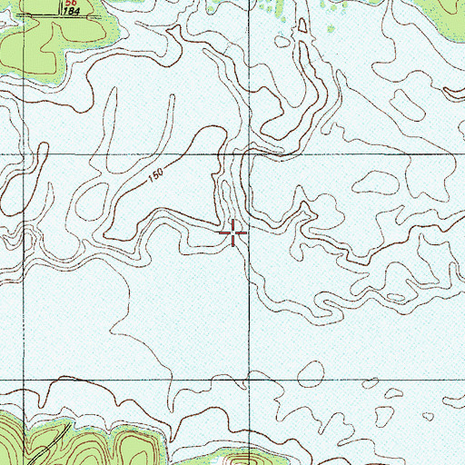 Topographic Map of Big Branch, TX