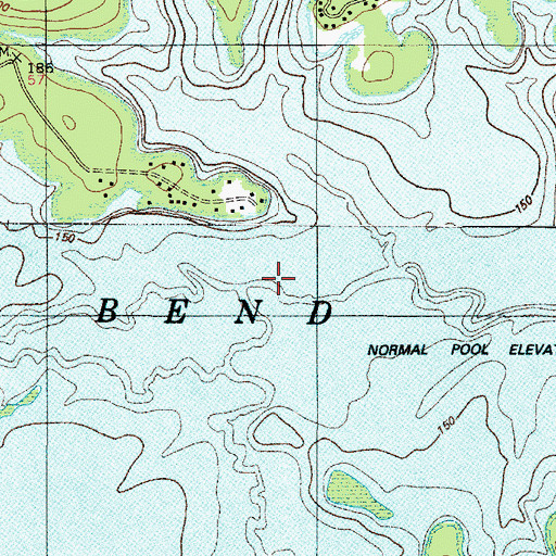 Topographic Map of Big Sandy Creek, TX