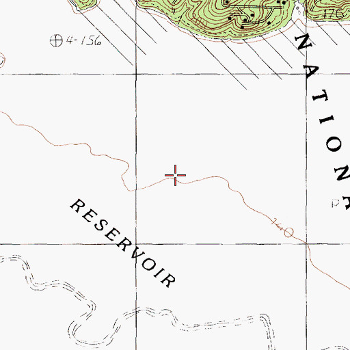 Topographic Map of Big Slough, TX