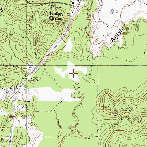 Topographic Map of Black Slough, TX