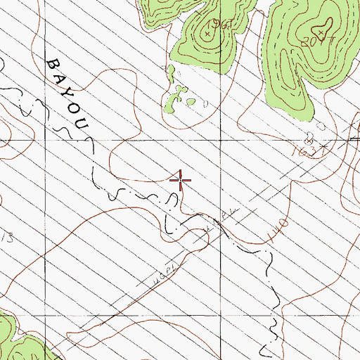 Topographic Map of Boggy Branch, TX