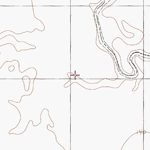 Topographic Map of Boggy Creek, TX