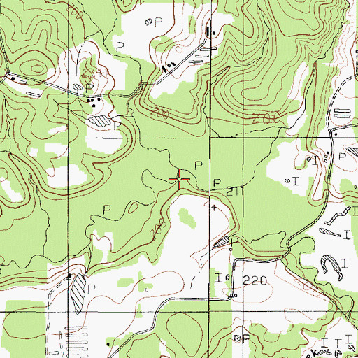 Topographic Map of Boyd Creek, TX