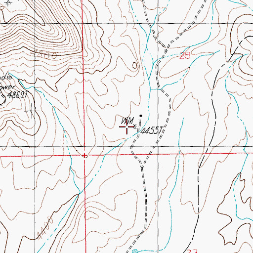 Topographic Map of Williams Well, AZ