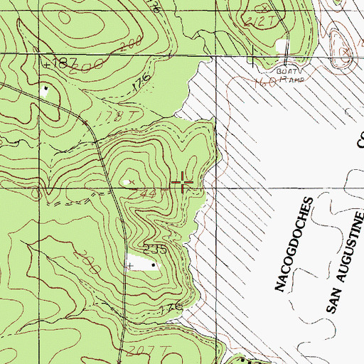 Topographic Map of Brewers Chapel, TX