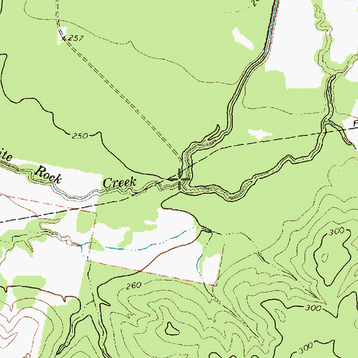 Topographic Map of Brownlee Creek, TX