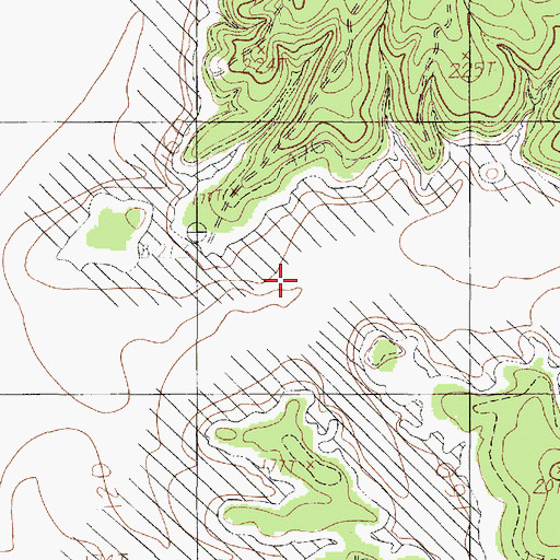 Topographic Map of Brushy Creek, TX