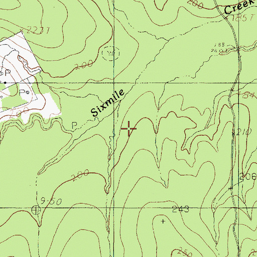 Topographic Map of Brushy Creek, TX