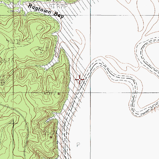 Topographic Map of Brushy Creek, TX