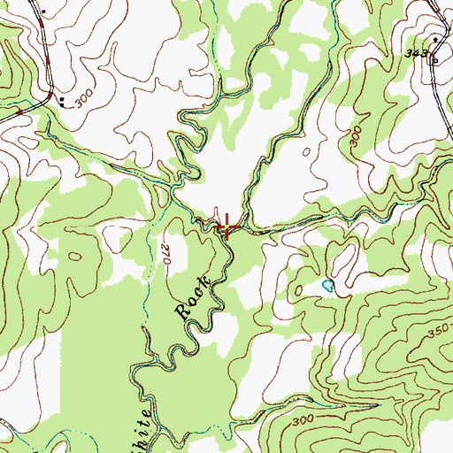 Topographic Map of Camp Creek, TX